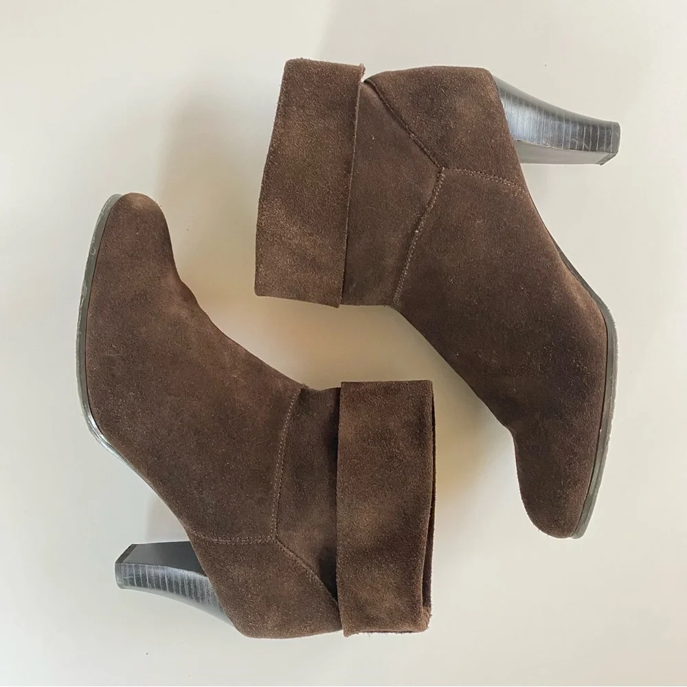 MARKON Brown Suede Ankle Boots Women’s Size  8.5 8-1/2